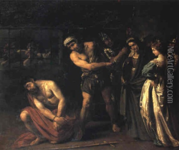 The Beheading Of St. John The Baptist Oil Painting - Gerard Douffet