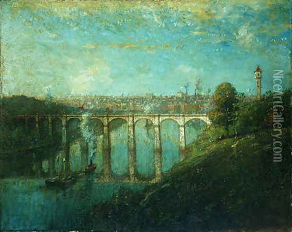 High Bridge New York 1905 Oil Painting - Henry Ward Ranger
