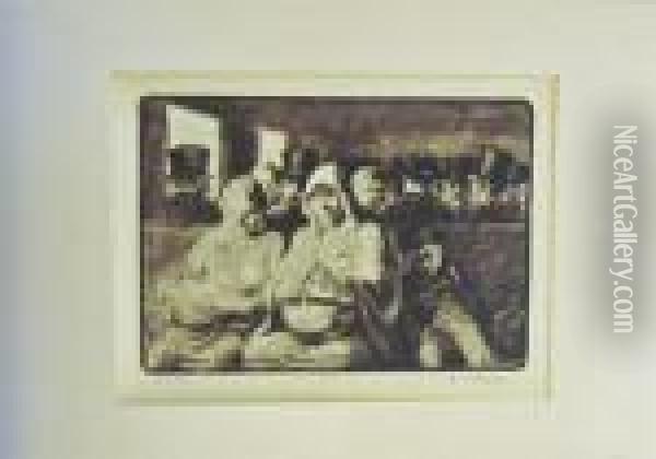 Vagone Di 3^classe Oil Painting - Honore Daumier