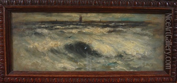 Seascape Oil Painting - Gerhard Arij Ludwig Morgenstjerne Munthe