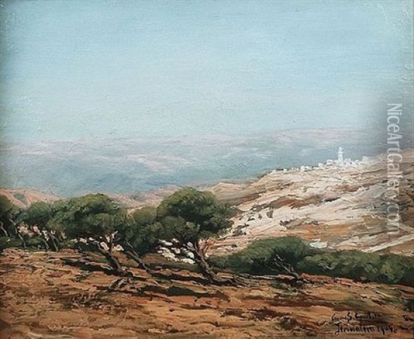 Vue De Jerusalem Oil Painting - Louis Gustave Cambier