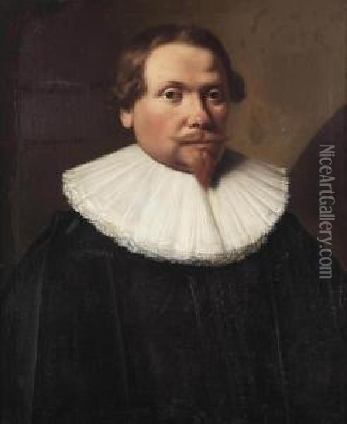 Portrait Of Jacob Josiasz. Wybo Oil Painting - Jan Van Teylingen