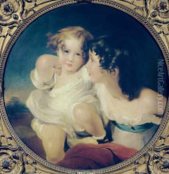 The Calmady Children Oil Painting - Sir Thomas Lawrence