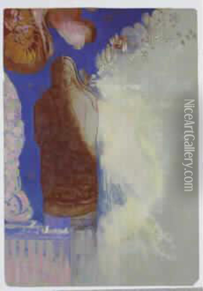 Le Saint, Vers 1900-1905 Oil Painting - Odilon Redon