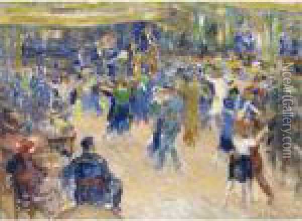 In The Ballroom Oil Painting - Elie Anatole Pavil