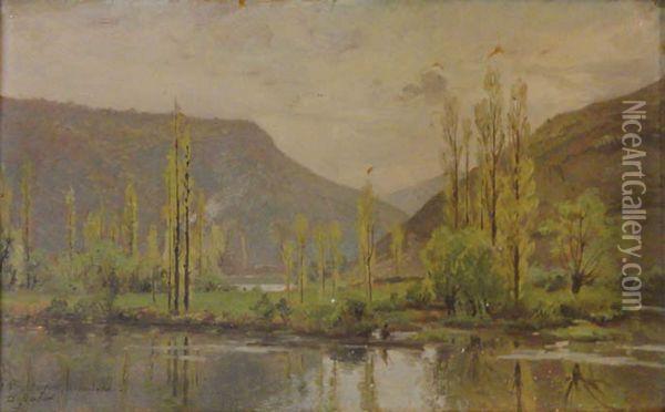 Paysage Du Doubs Oil Painting - Emile Isembart