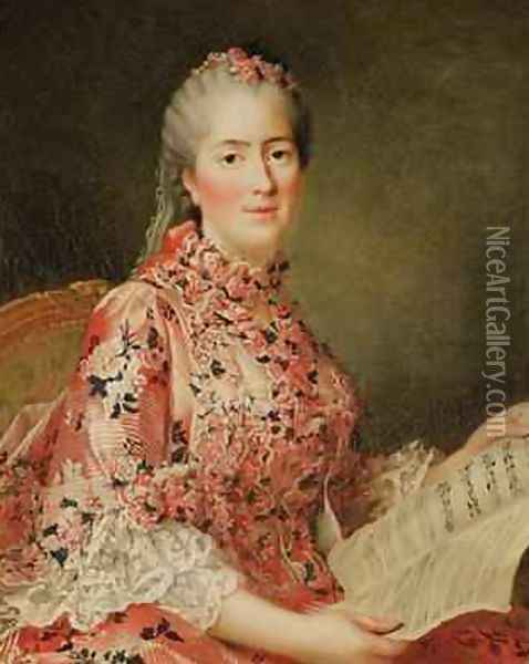 Portrait of Victoire of France 1733-99 Oil Painting - Jean-Marc Nattier