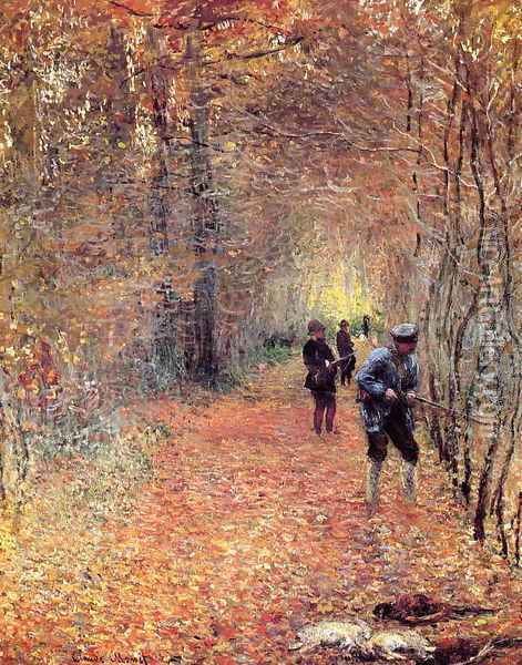 Hunting Aka The Shoot Oil Painting - Claude Oscar Monet