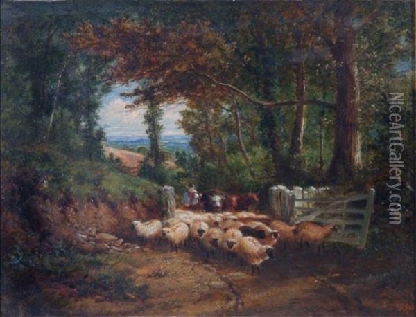 Near Chobham Oil Painting - John Henry Dell