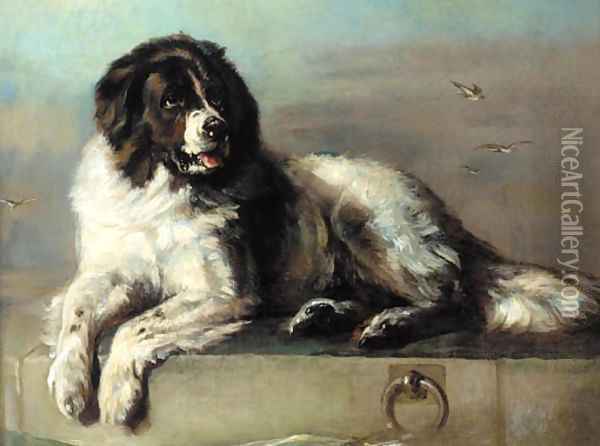 A distinguished member of the Humane Society Oil Painting - Sir Edwin Henry Landseer