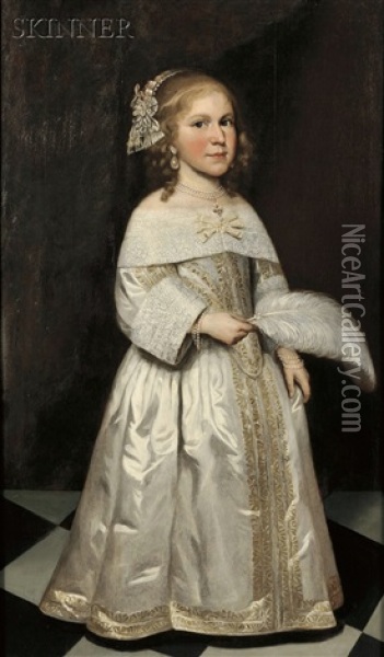 Portrait Of A Young Girl Oil Painting - Jacob Gerritsz Cuyp