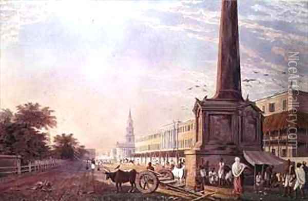 Writers Buildings Calcutta Oil Painting - Fraser, James Baillie
