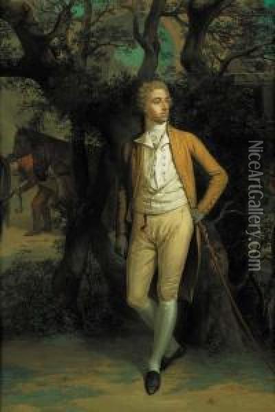 Portrait Of Arthur Hill Oil Painting - Hugh Douglas Hamilton