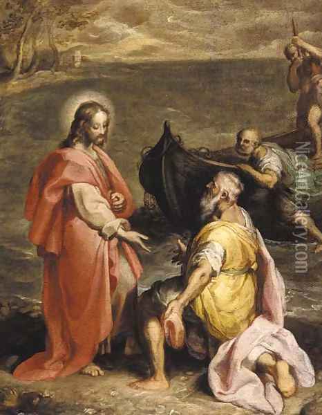 The Calling of Saint Peter Oil Painting - Federico Fiori Barocci