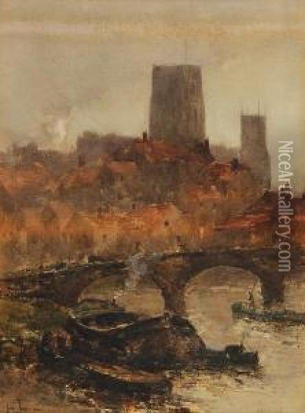 Durham Cathedral Oil Painting - John Terris