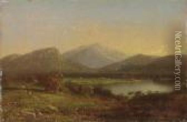 Mountain Landscape Oil Painting - John Williamson