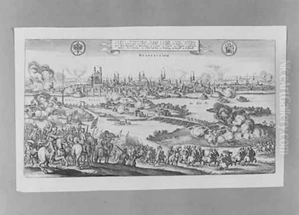 The Sack of Magdeburg by the Imperial troops under Tilly during the