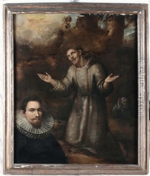 San Francesco Riceve Le Stigmate Oil Painting - Guglielmo Caccia