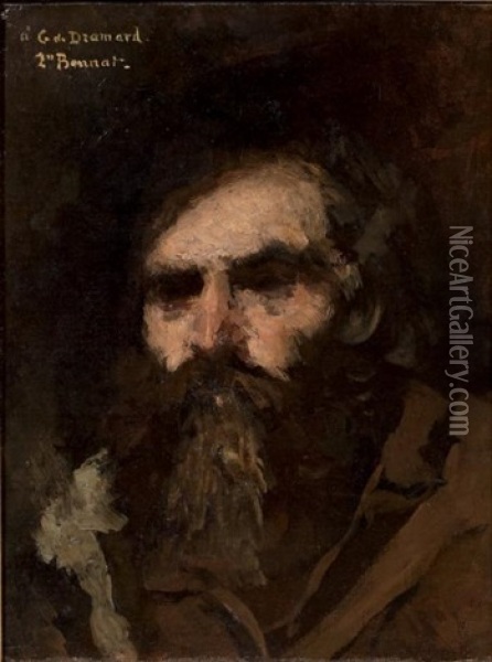 Portrait De Georges De Dramard Oil Painting - Leon Bonnat