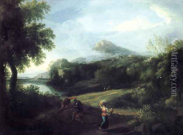 Romantic Landscape Oil Painting - Washington Allston