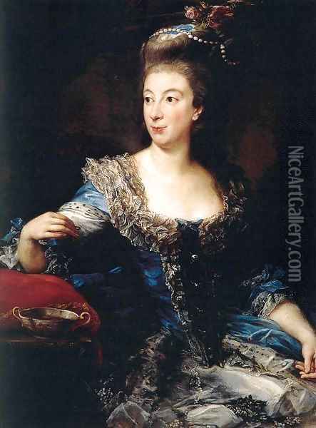 The Countess of San Martino Oil Painting - Pompeo Gerolamo Batoni