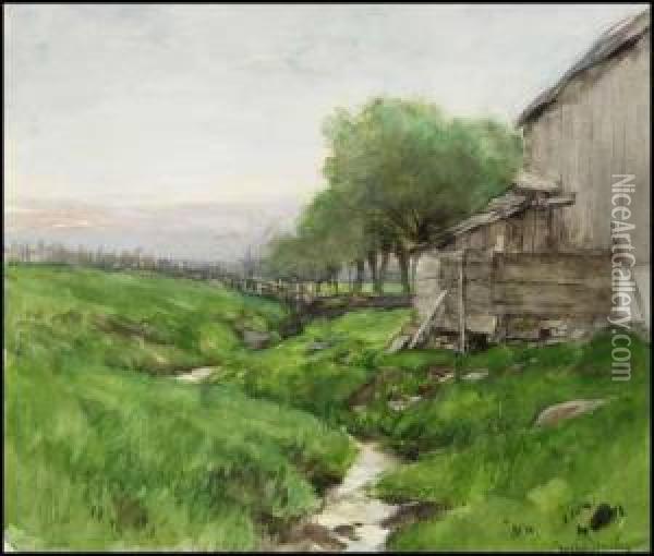 The Creek Oil Painting - Horatio Walker