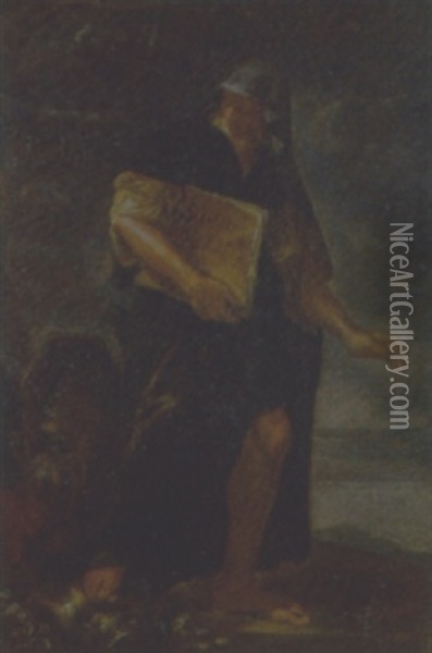 Figur Allegorica (allegorica El Premio?) Oil Painting - Nunzio Rossi