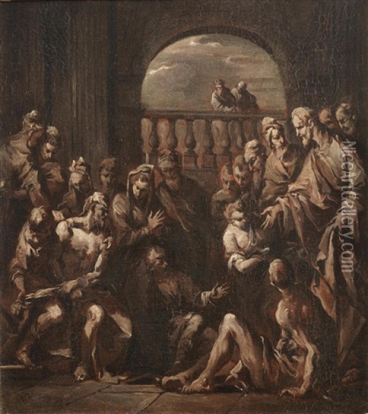 The Pool Of Bethesda Oil Painting - Sebastiano Ricci