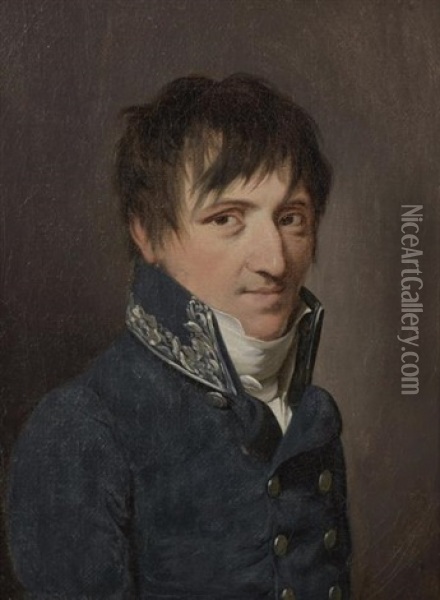 Portrait Du Baron De Joinville Oil Painting - Louis Leopold Boilly