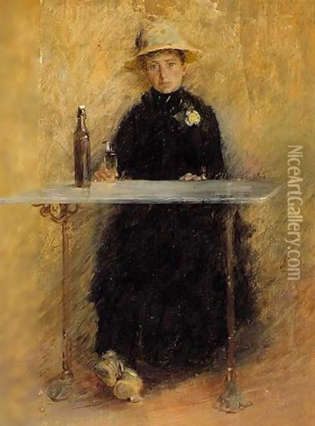 Madame Baudy Oil Painting - Theodore Robinson