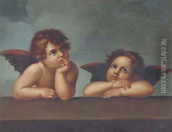 Angels Oil Painting - Raphael