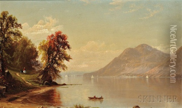 Hudson River At West Point Oil Painting - Alfred Thompson Bricher