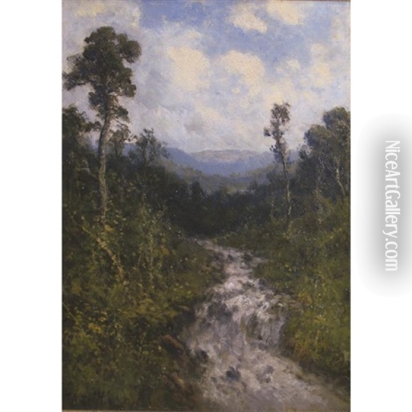 The Babbling Brook Oil Painting - Thomas Bailey Griffin