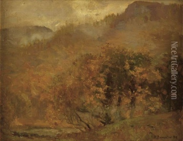 Untitled (autumn Landscape) Oil Painting - Edward Bannister