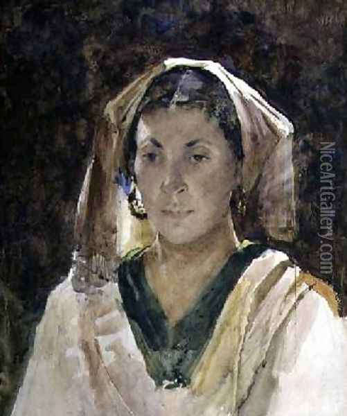 Woman of Aragon Oil Painting - Arthur Melville