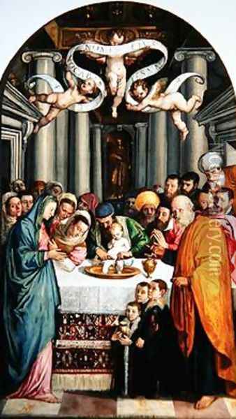 The Circumcision Oil Painting - Giambattista del Moro