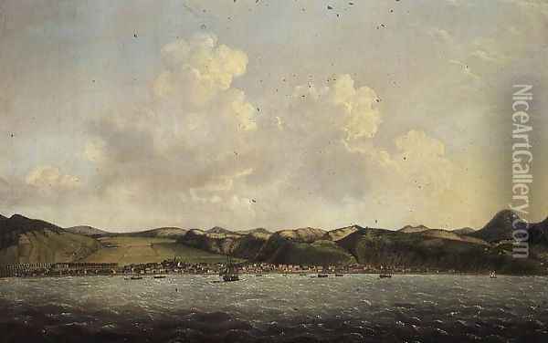 St. Annes Bay, Martinique Oil Painting - Francis Swaine