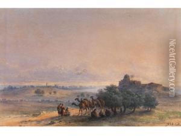 Orientalische Szene Oil Painting - Charles W. Meredith Van De Velde