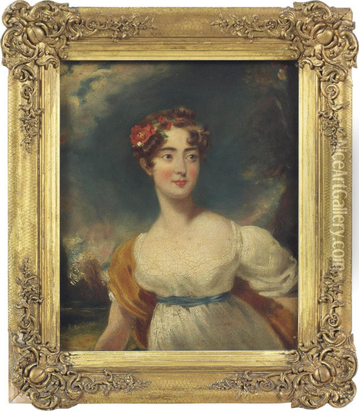 Portrait Of Lady Emily Harriet Wellesley-pole Oil Painting - Sir Thomas Lawrence