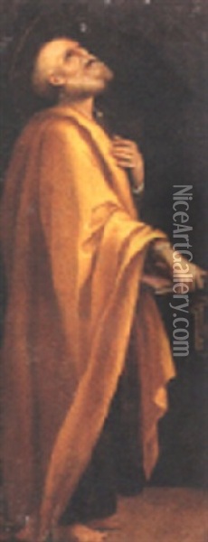 Sant'agostino Oil Painting - Alessandro di Cristofano Allori