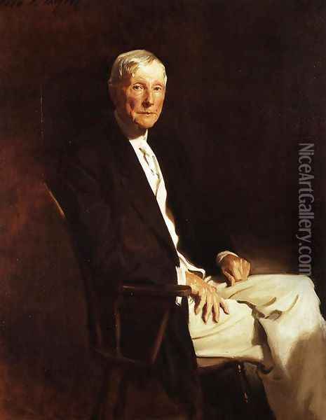 John D. Rockefeller Oil Painting - John Singer Sargent