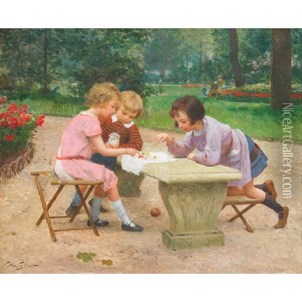 Which Candy Should I Take Oil Painting - Victor Gabriel Gilbert