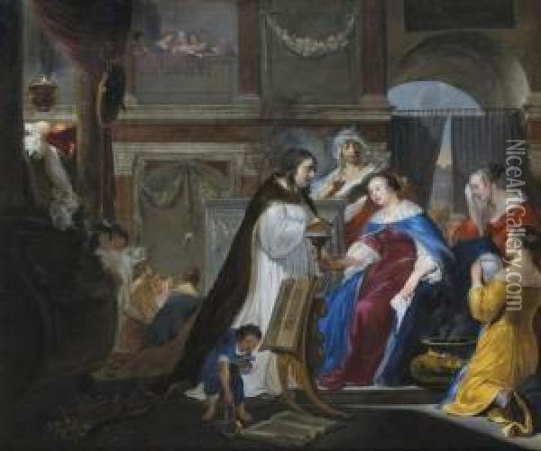 La Reine Artemise Oil Painting - Arnold Houbraken