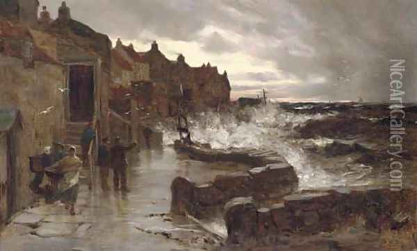 The approaching storm Oil Painting - Richard Wane