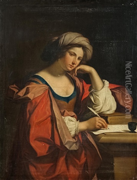 Sibylle Oil Painting -  Guercino