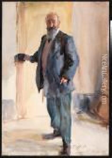 Portrait Of Ambrogio Raffele Oil Painting - John Singer Sargent
