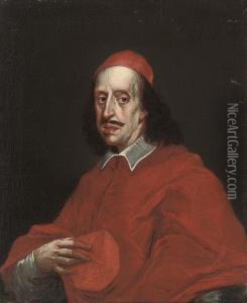 Portrait Of Cardinal Leopoldo De' Medici (1617-1675) Oil Painting - Giovanni Battista (Baciccio) Gaulli