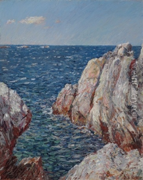 Rocks, Isles Of Shoals Oil Painting - Childe Hassam