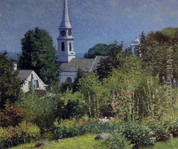 Mystic, Connecticut Oil Painting - Joseph Eliot Enneking