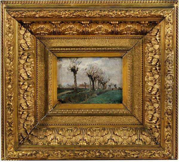 Piccolo Paesaggio Oil Painting - Giovanni Battista Quadrone